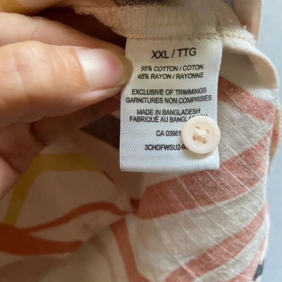 Far West Cotton Rayon short sleeve button up shirt Sz XXL - Picture 9 of 9